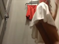 In the dressing room, I inadvertently witnessed a stunning lady change her attire.